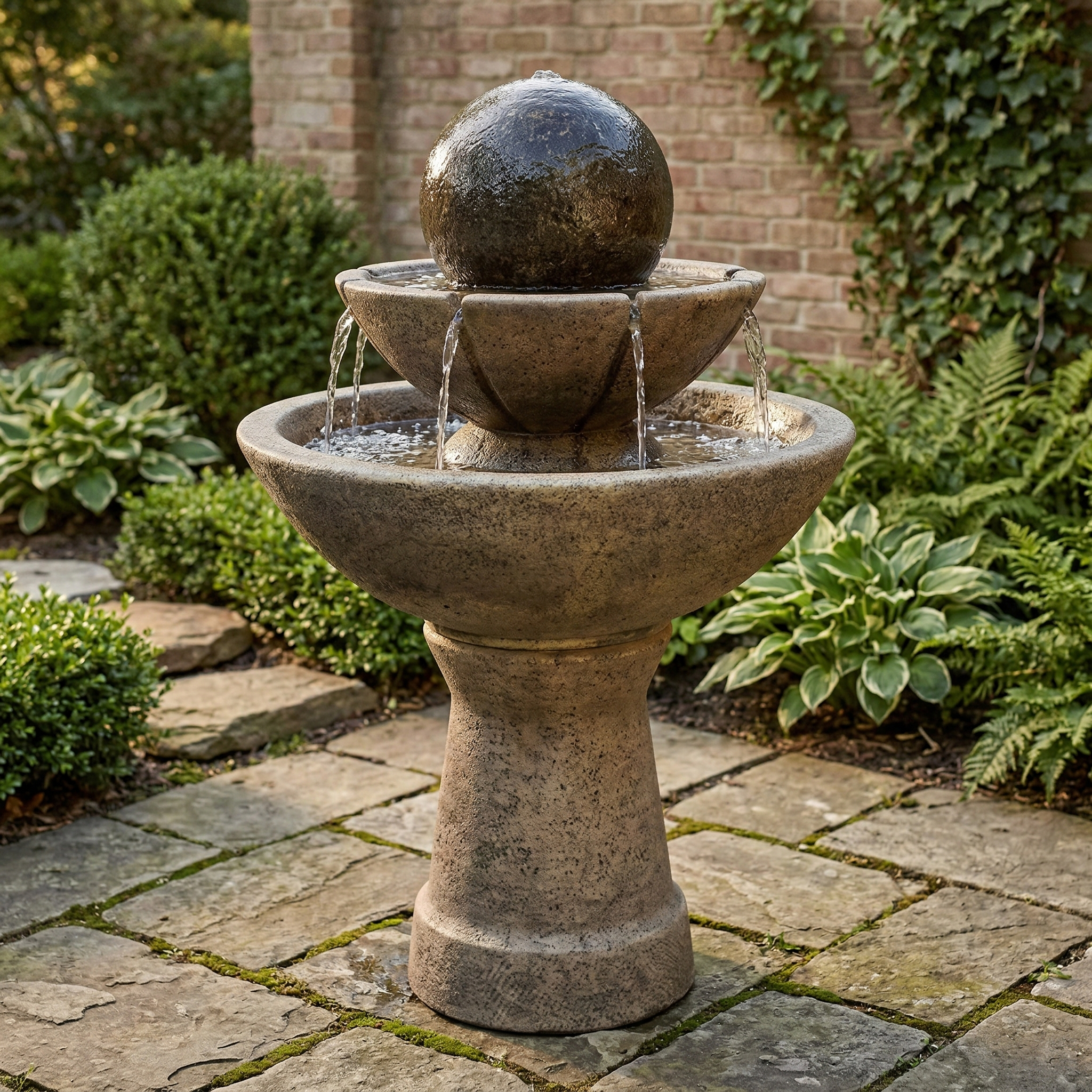 2-Tier Zen Fountain - Tall – Soothing Company