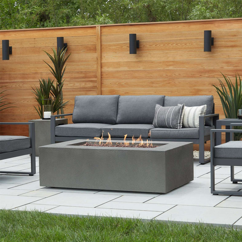 Baltic Rectangle Propane Fire Table with NG Conversion Kit