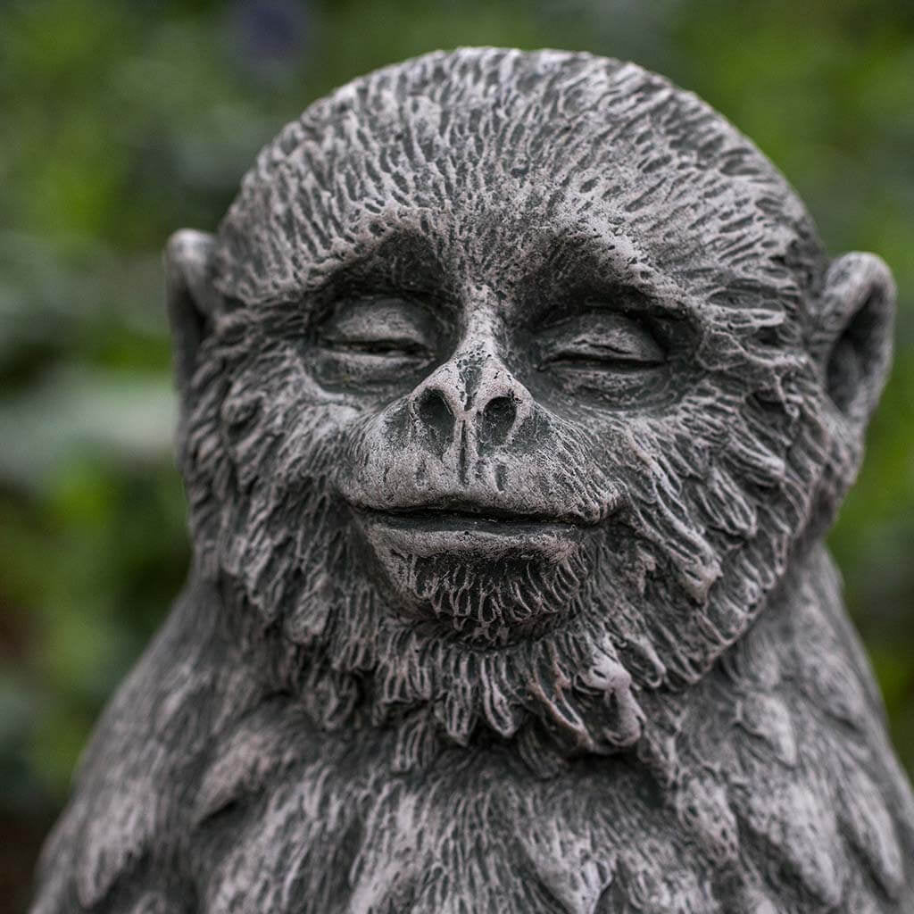 Doobie Cast Stone Garden Statue | Zen Monkey Statue