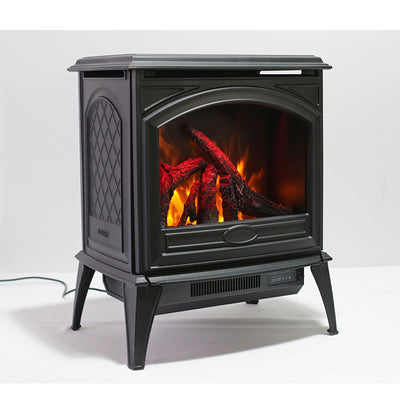 50" Lynwood Series - Freestand Cast Iron Electric Stove Fireplace
