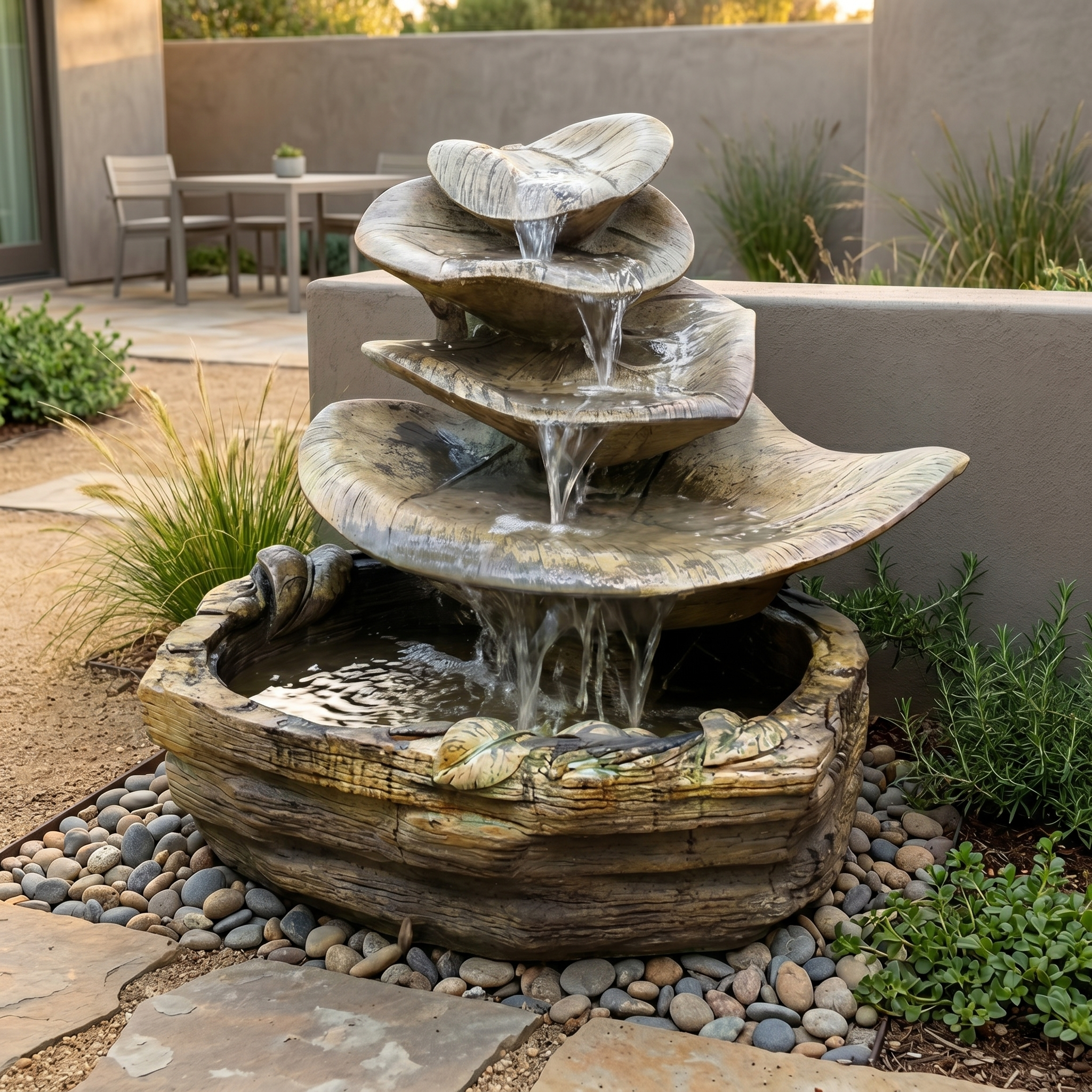 Giant Leaf Garden Fountain – Soothing Company