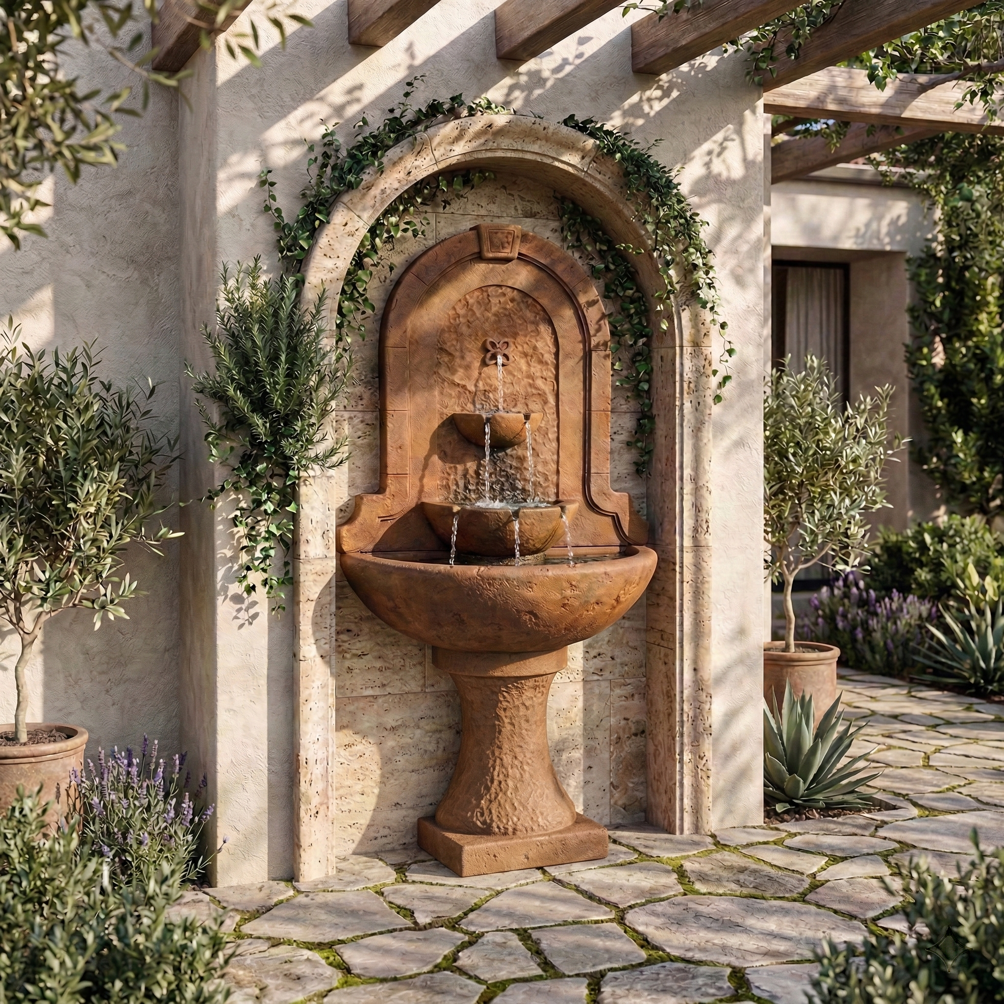 Mateo Wall Outdoor Water Fountain – Soothing Company