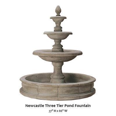 Newcastle Three Tier Pond Fountain