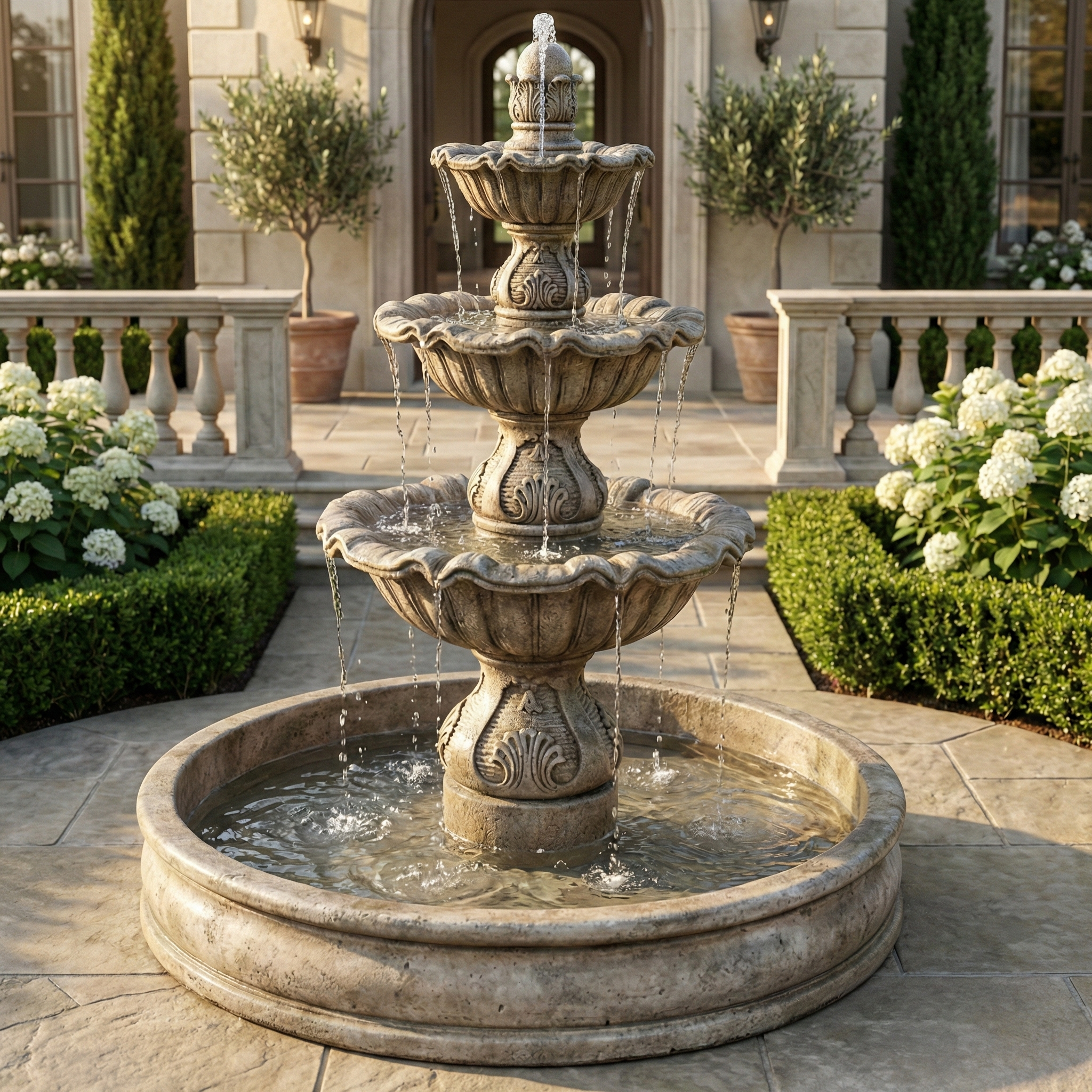 Regina Three Tier Pond Fountain
