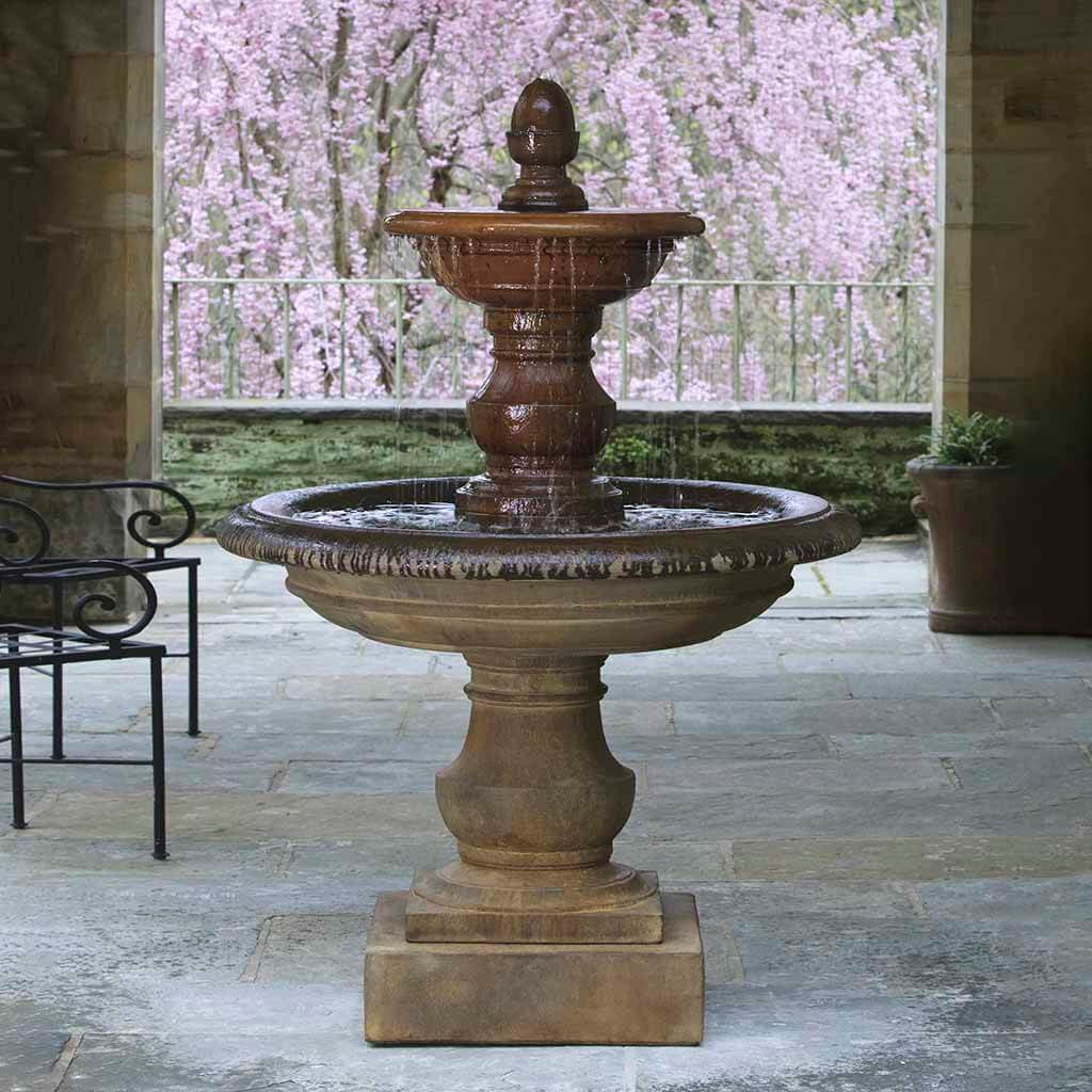 San Pietro Tiered Cast Stone Outdoor Fountain