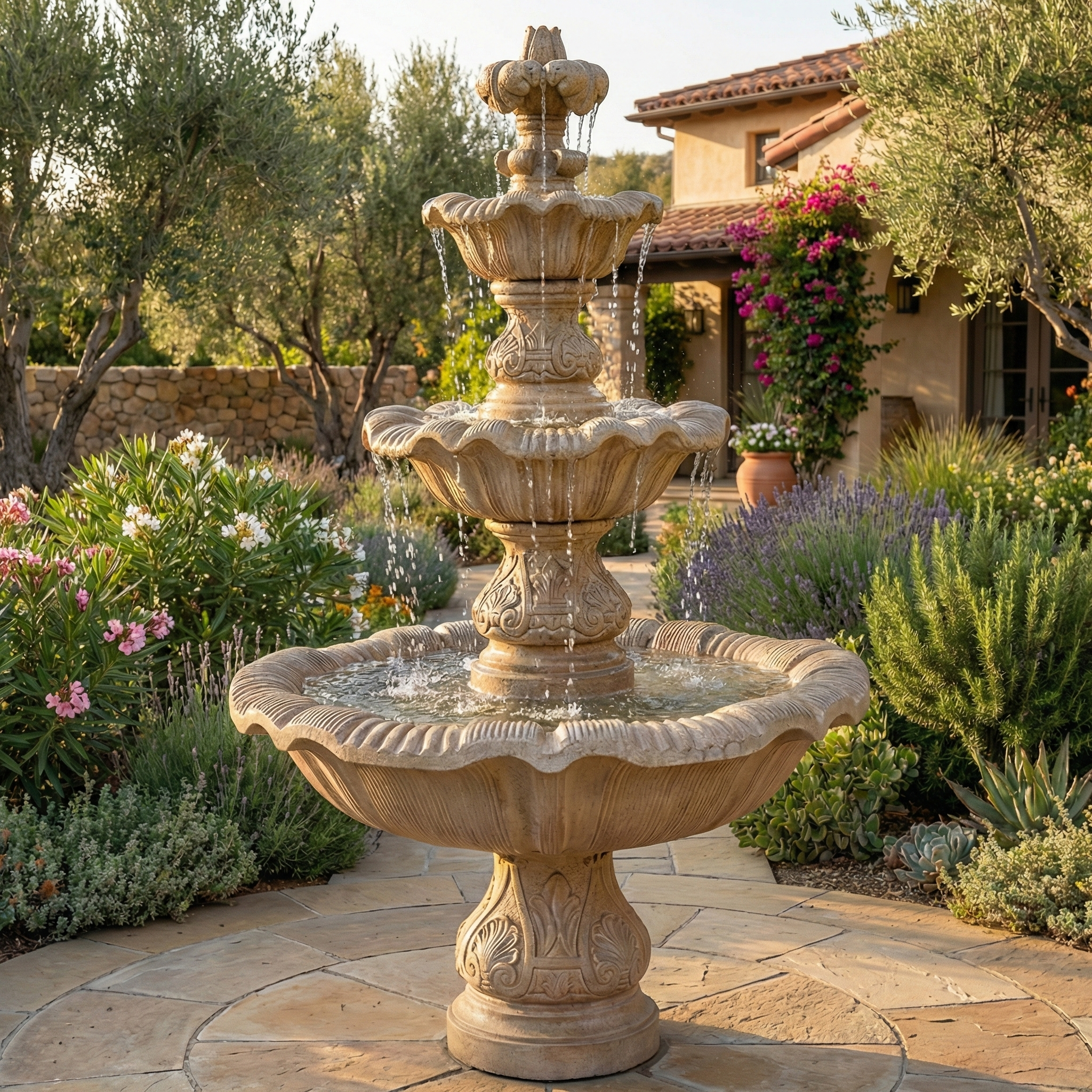 Three Tier Renaissance Outdoor Fountain – Soothing Company