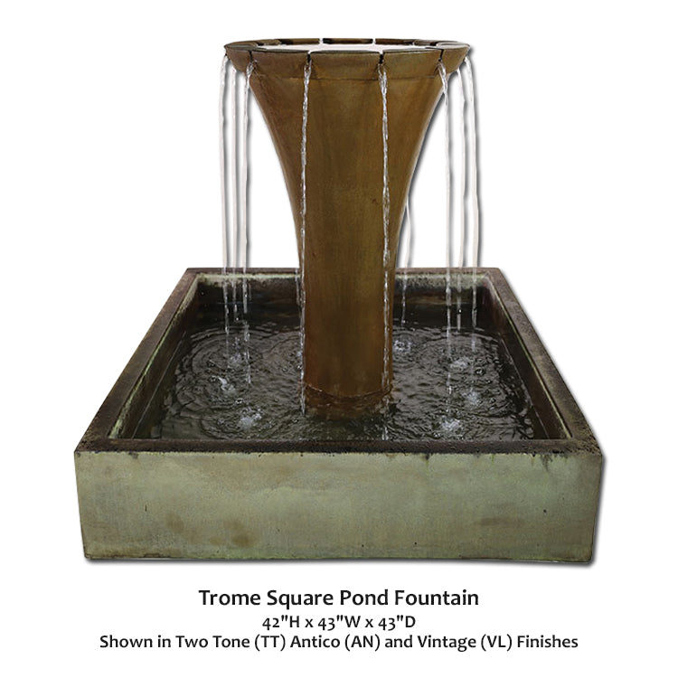 Trome Square Pond Fountain