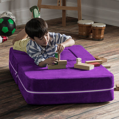 Jaxx Zipline Modular Kids Chair & Ottoman / Fold-Out Lounger