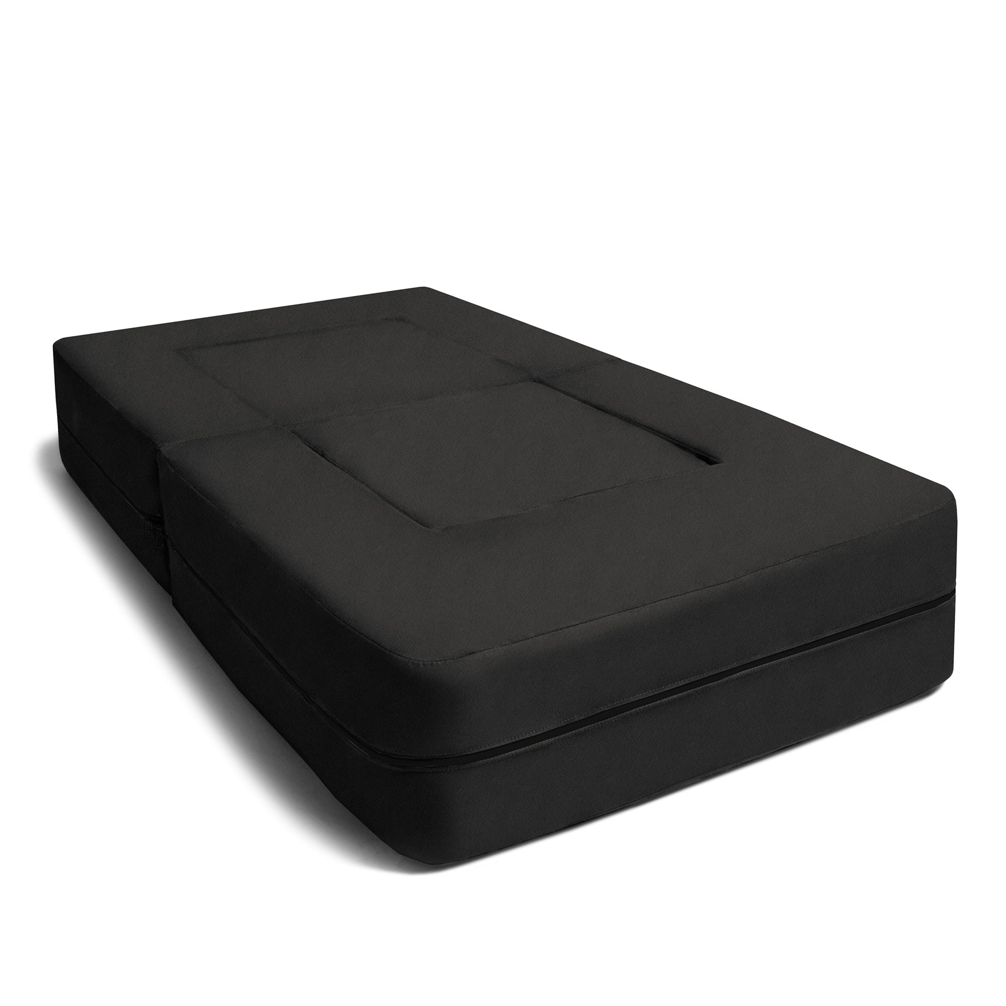 Kids Zipline Convertible Chair & Ottoman - Big Kids Edition - Microsuede