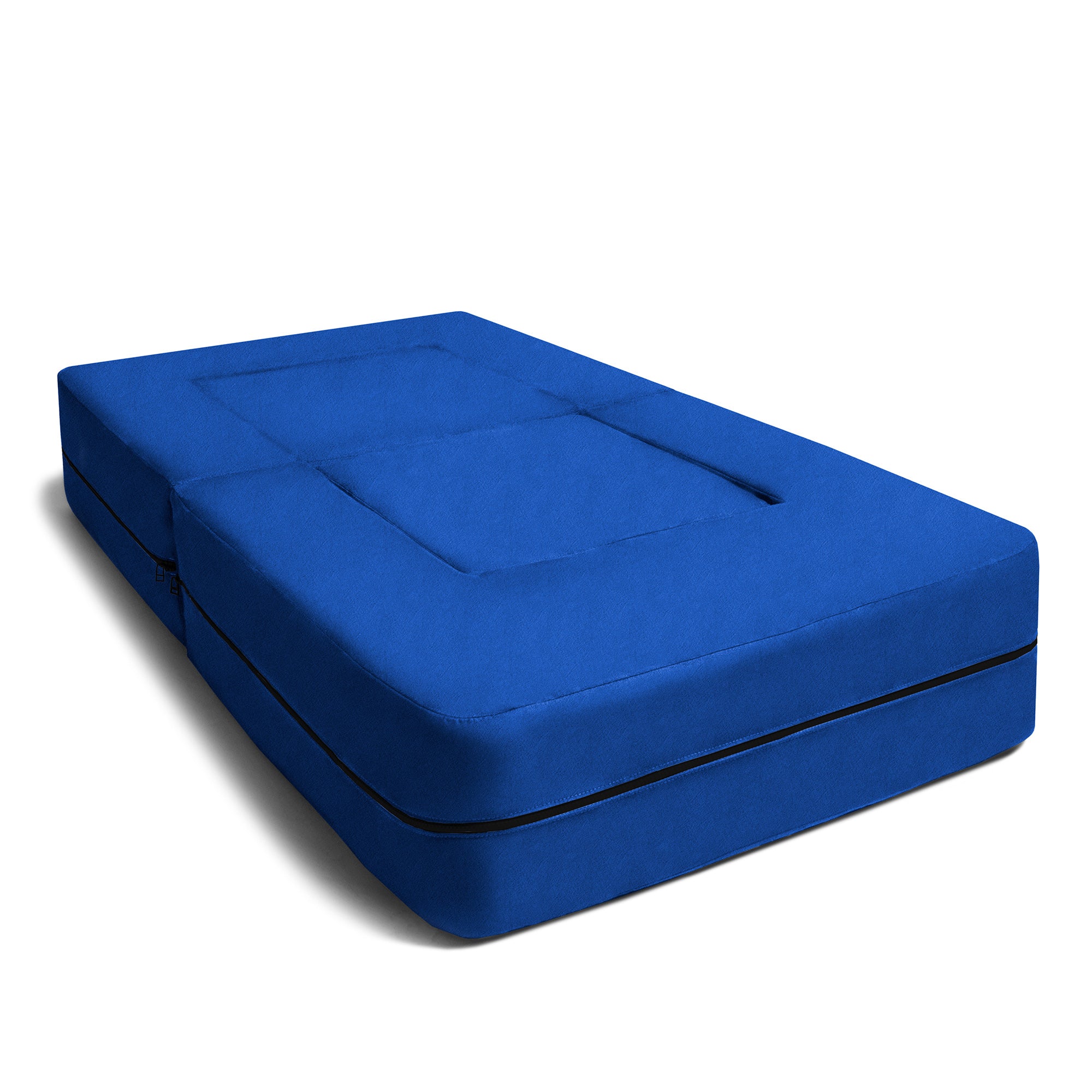 Kids Zipline Convertible Chair & Ottoman - Big Kids Edition - Microsuede