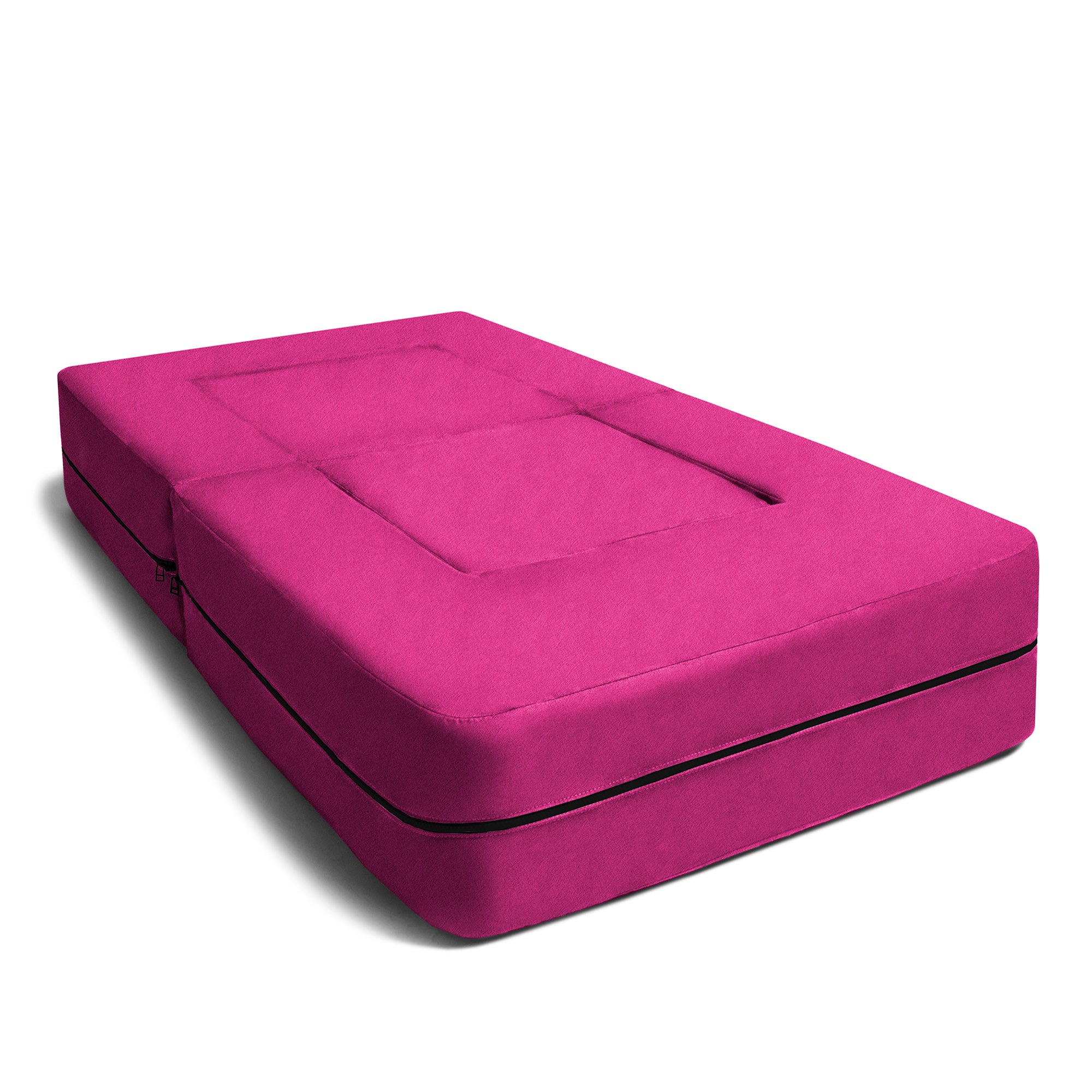 Kids Zipline Convertible Chair & Ottoman - Big Kids Edition - Microsuede