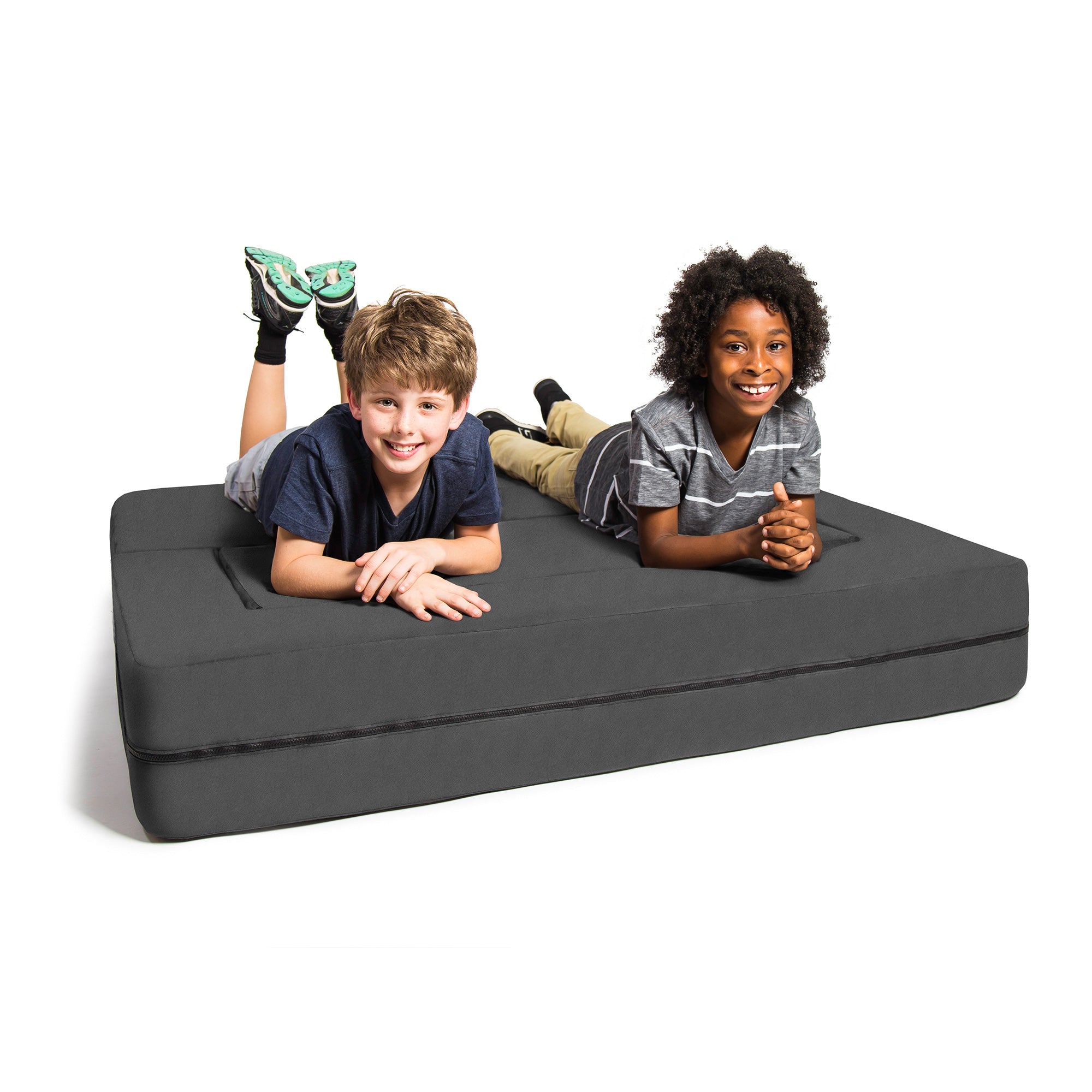Kids Zipline Convertible Sofa & Large Ottoman