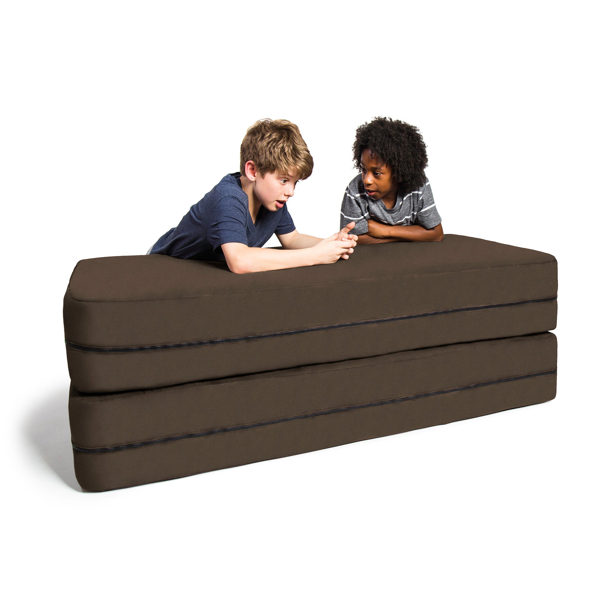 Kids Zipline Convertible Sofa & Large Ottoman