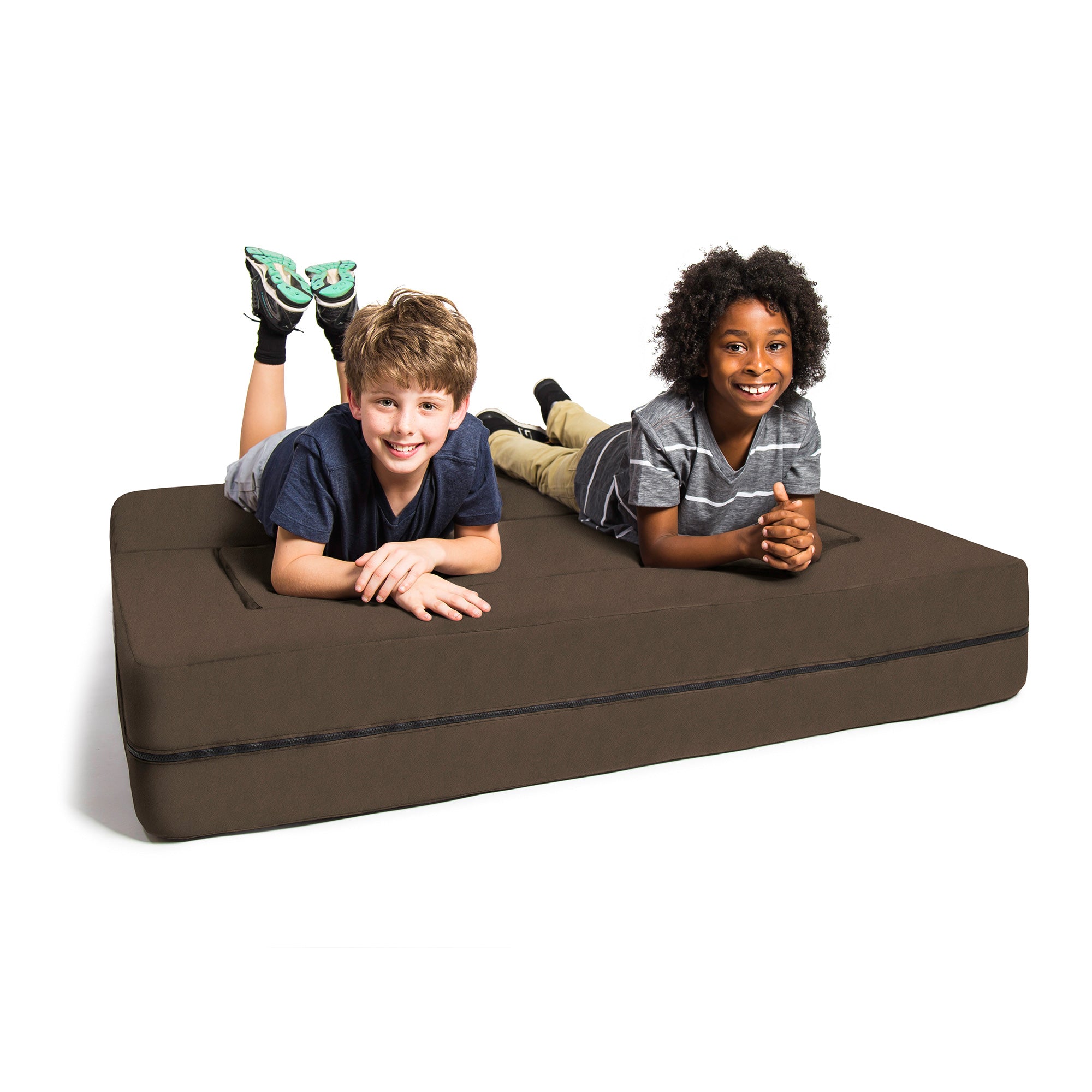 Kids Zipline Convertible Sofa & Large Ottoman