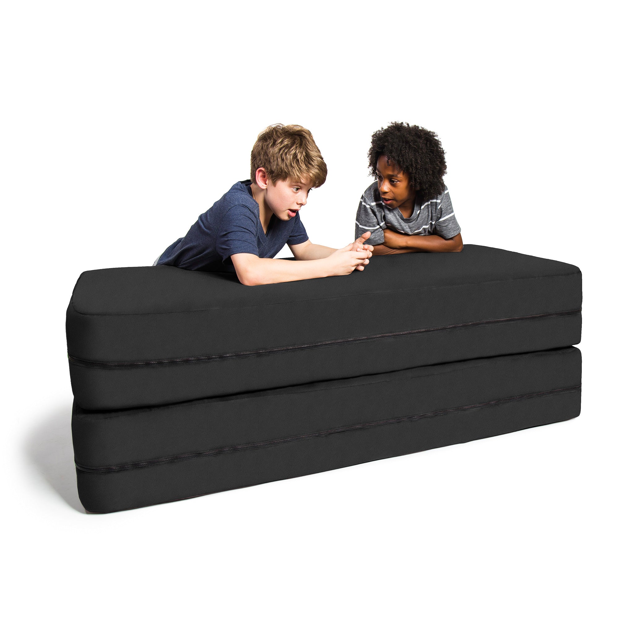 Kids Zipline Convertible Sofa & Large Ottoman