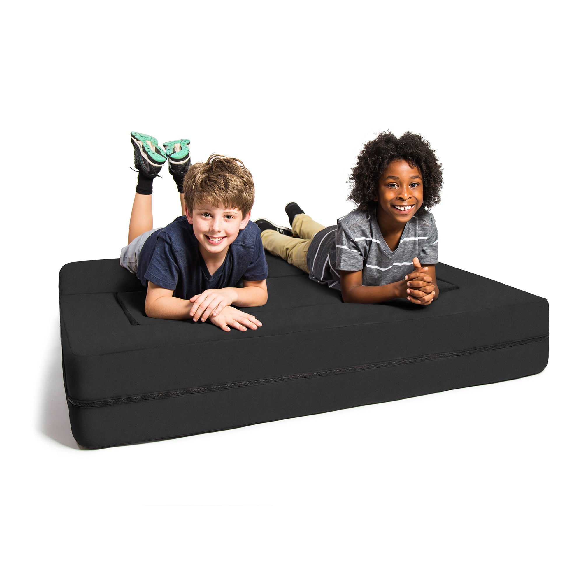 Kids Zipline Convertible Sofa & Large Ottoman