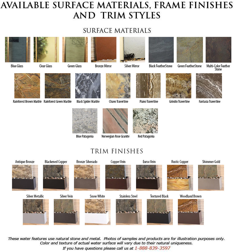 Harmony River Floor Fountain - Rear Mounted