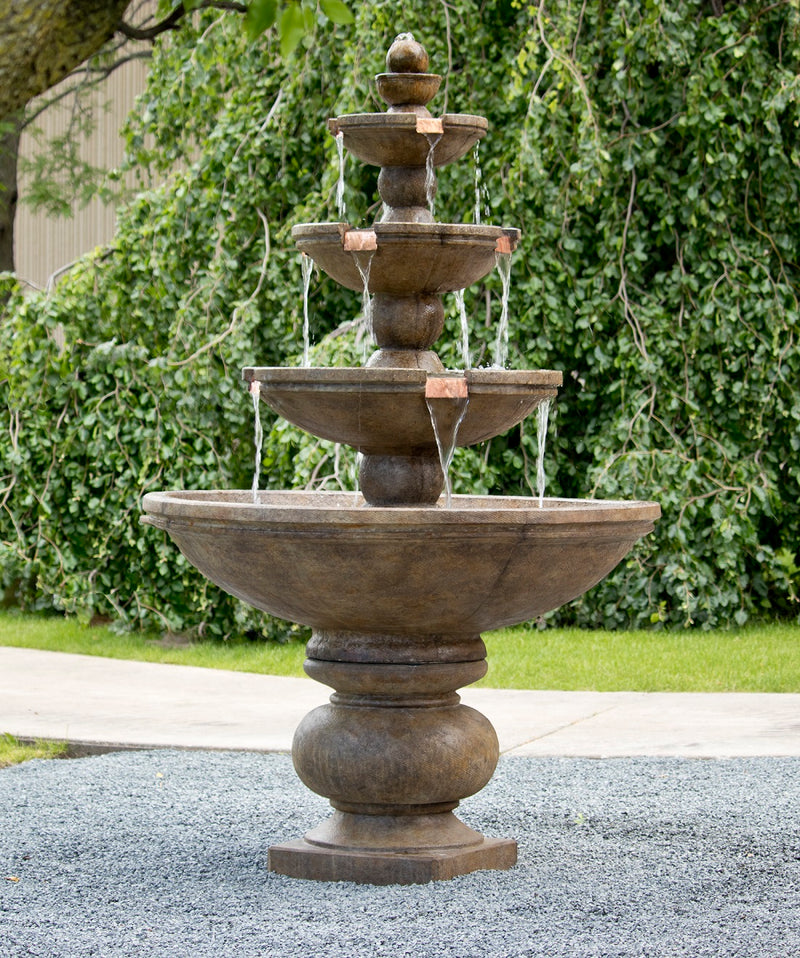 Buckingham Four Tier Outdoor Water Fountain