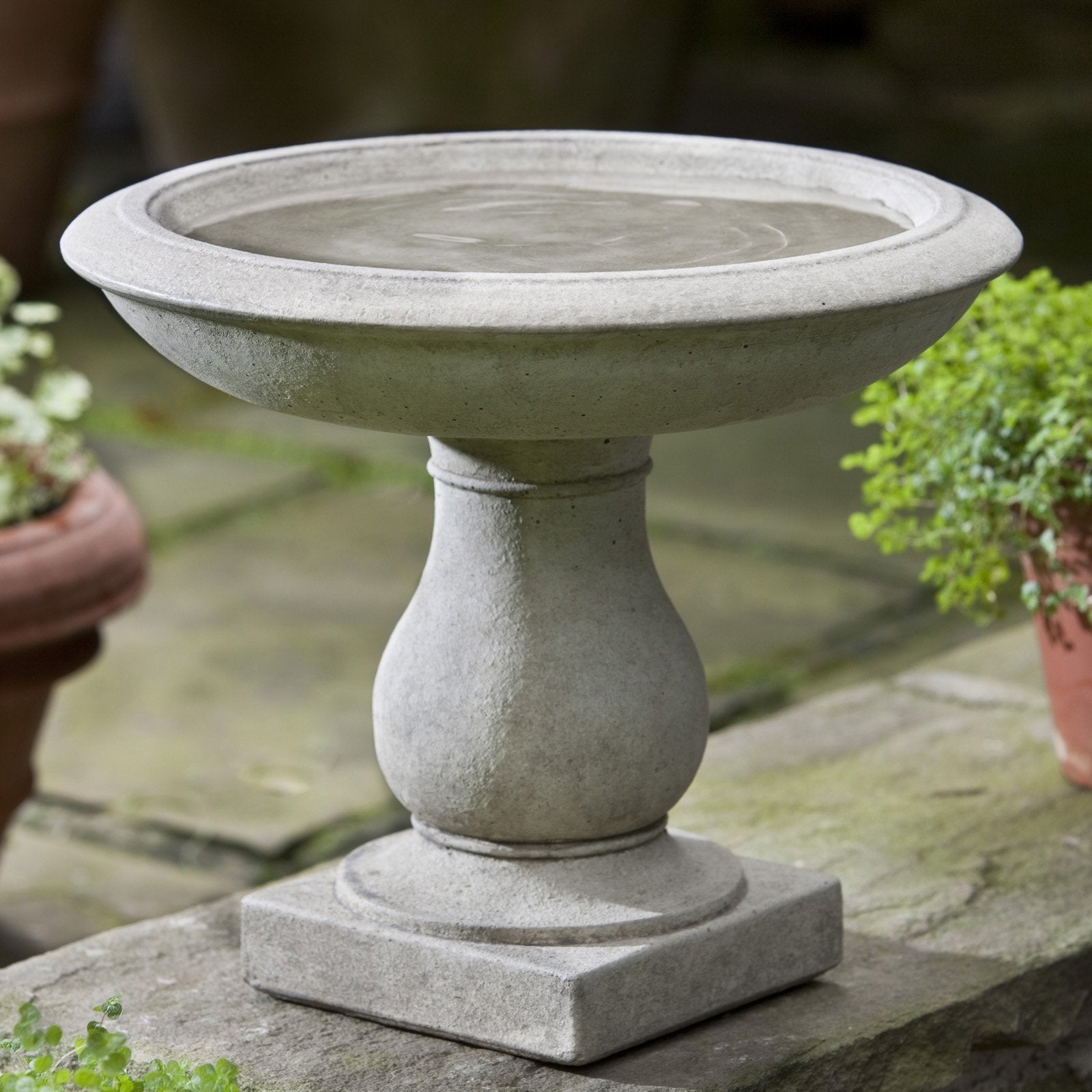 Beauvoir Cast Stone Birdbath
