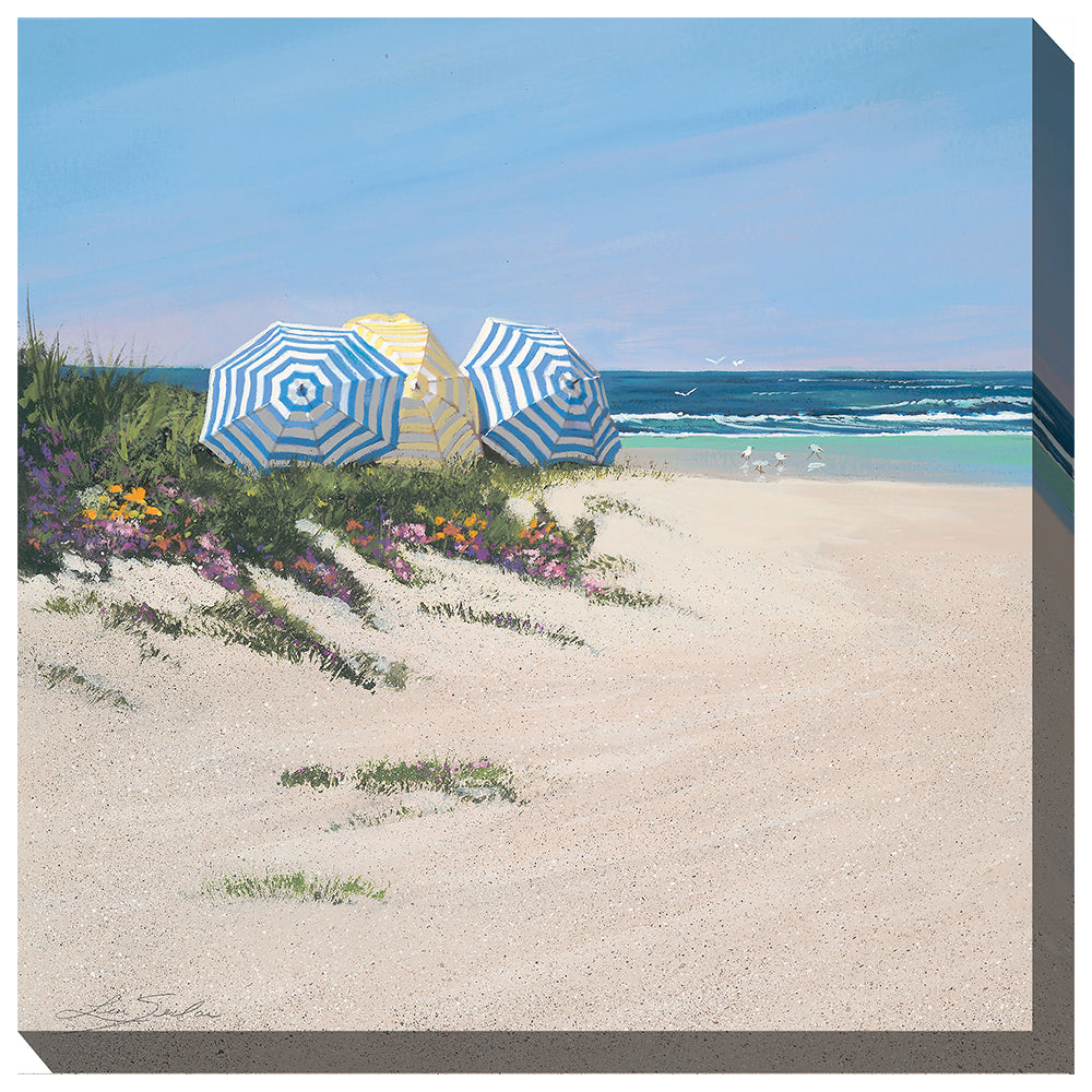 Beach Umbrellas Outdoor Canvas Art