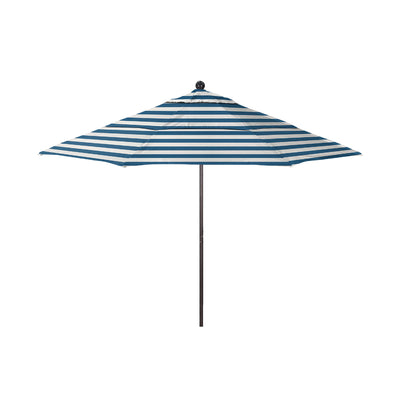 California Umbrella 11' Venture Series Patio Umbrella With Bronze Aluminum Pole Fiberglass Ribs Pulley Lift With Sunbrella Fabric