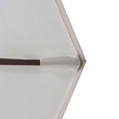 California Umbrella 7.5' Pacific Trail Series Patio Umbrella With Matted White Aluminum Pole Aluminum Ribs Push Button Tilt Crank Lift With Olefin Fabric