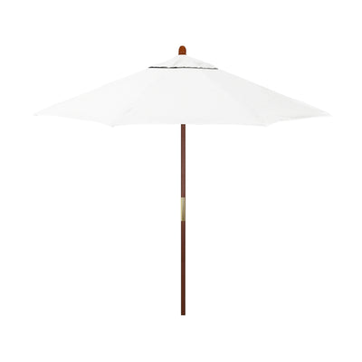 California Umbrella 9' Grove Series Patio Umbrella With Wood Pole Hardwood Ribs  Push Lift With Sunbrella Fabric