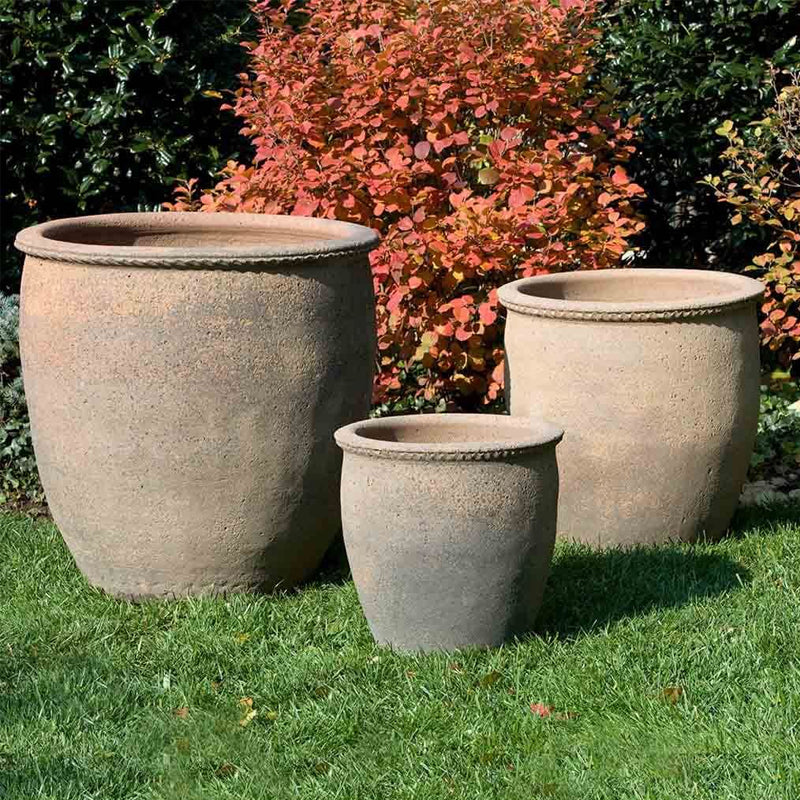 large terracotta planting pots Egg Pot Set of 3