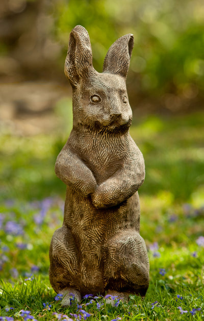 Father Rabbit Cast Stone Garden Statue