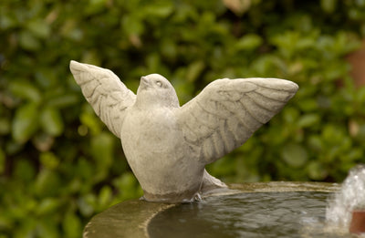Flutter Cast Stone Garden Statue | Bird Statue