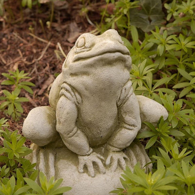 Frankie Frog Cast Stone Garden Statue