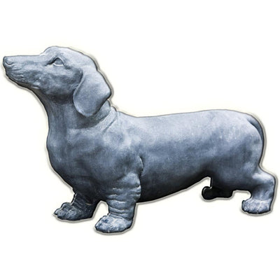 Fritz The Dachshund Dog Cast Stone Garden Statue