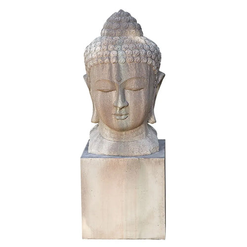 Large Buddha Head Garden Statue