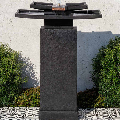 Katsura Modern Outdoor Fountain with Pedestal