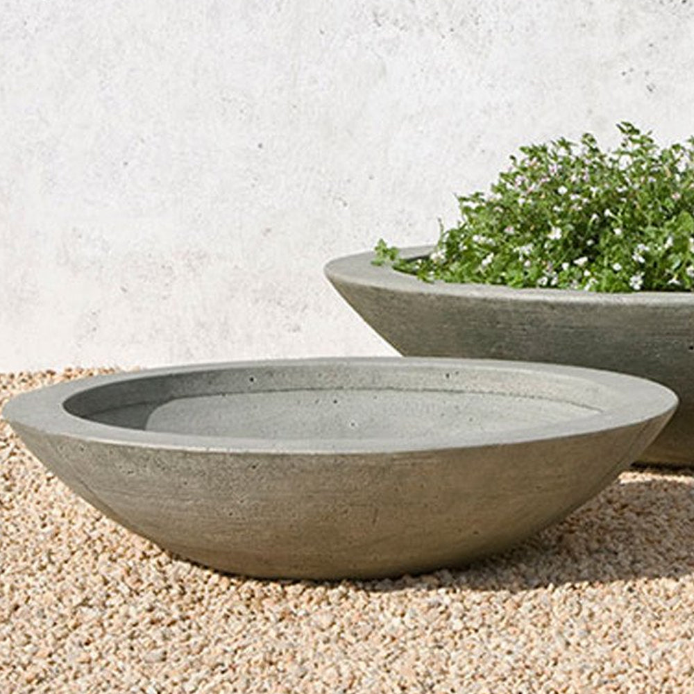 Low Zen Bowl Planter, Medium Campania International, Brownstone (BR)