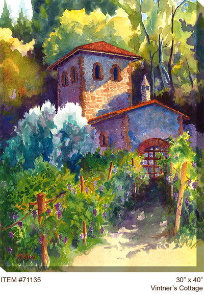 Vitner's Cottage Outdoor Canvas Art