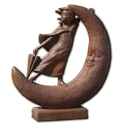 Once Upon a Moon Cast Stone Garden Statue