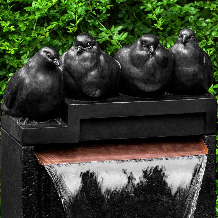 Quartet Garden Outdoor Water Fountain with Birds