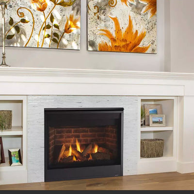 Quartz Platinum 36" Top/Rear Direct Vent Fireplace with IntelliFire Touch Ignition