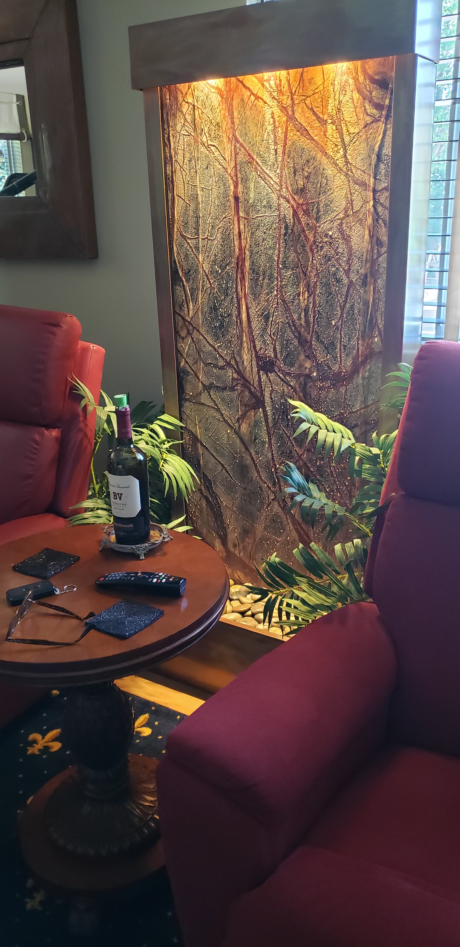 Harmony River Floor Fountain - Rear Mounted