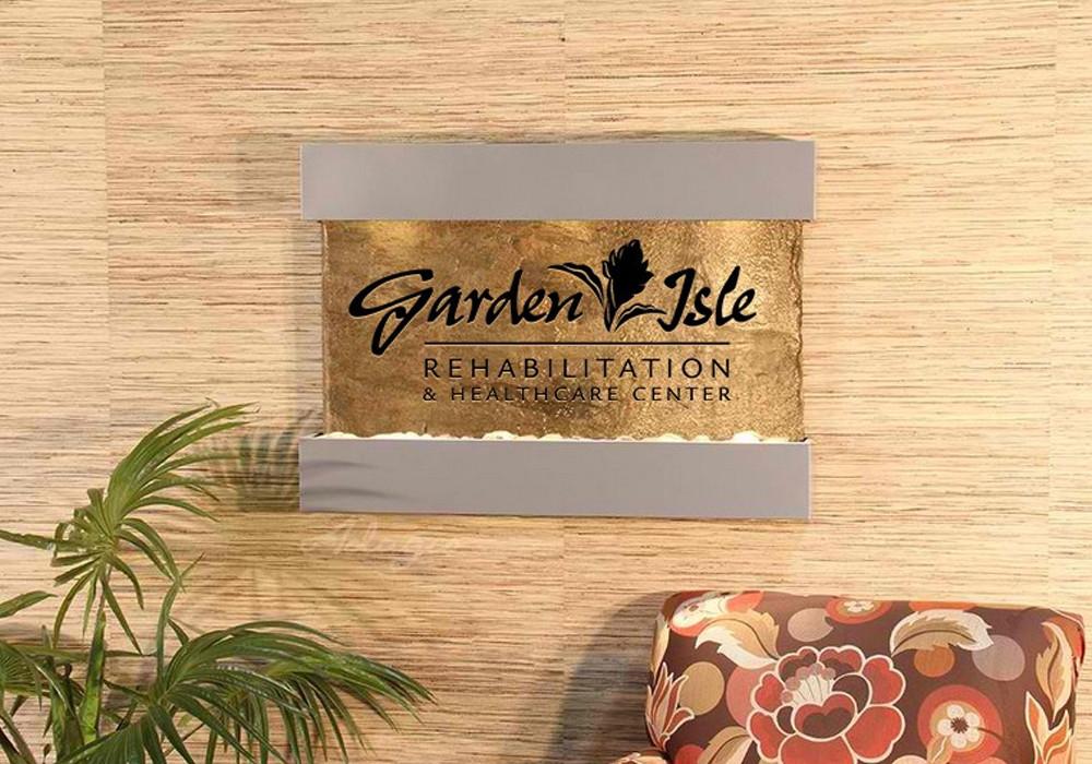 Reflection Creek Wall Fountain with Logo