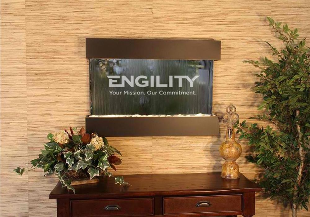 Reflection Creek Wall Fountain with Logo