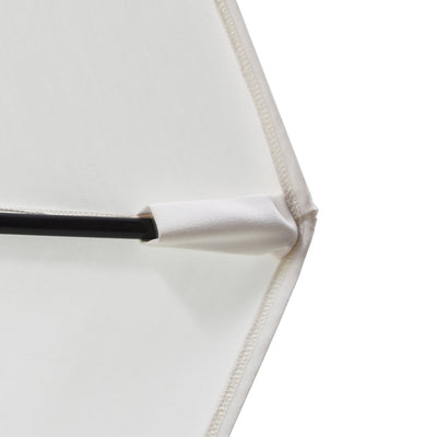 California Umbrella 9' Sun Master Series Patio Umbrella With Bronze Aluminum Pole Fiberglass Ribs Collar Tilt Crank Lift With Sunbrella Fabric