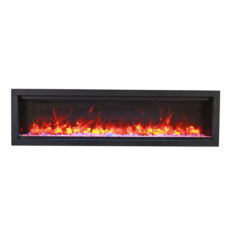 Amantii 74" BESPOKE Symmetry Smart Indoor | Outdoor Electric Fireplace