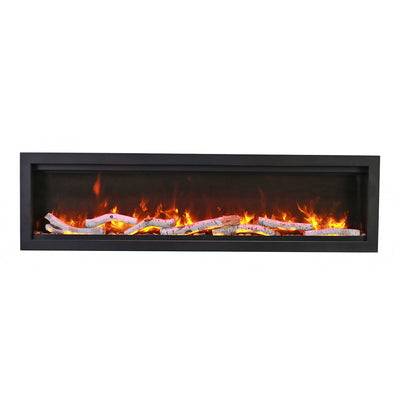 Amantii 74" BESPOKE Symmetry Smart Indoor | Outdoor Electric Fireplace