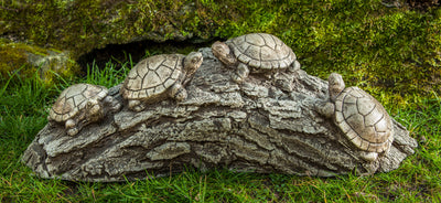 Traffic Jam Cast Stone Garden Statue | Turtle Statue
