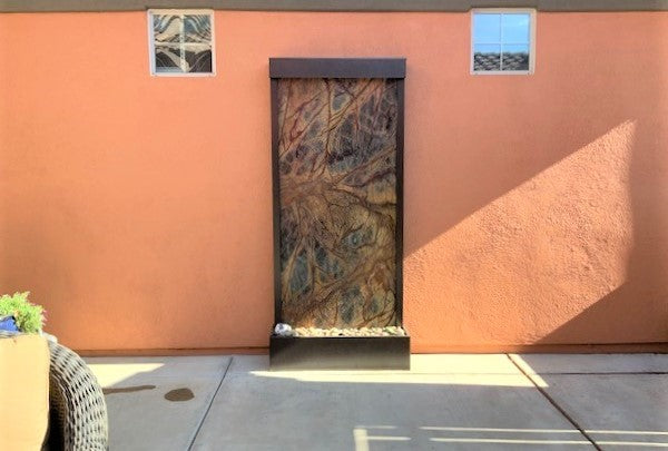 Tranquil River Floor Fountain - Rear Mounted