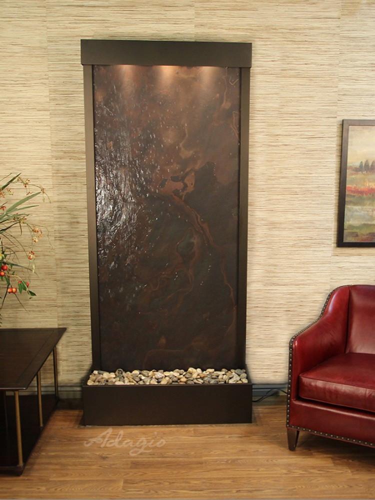 Tranquil River Floor Fountain - Rear Mounted