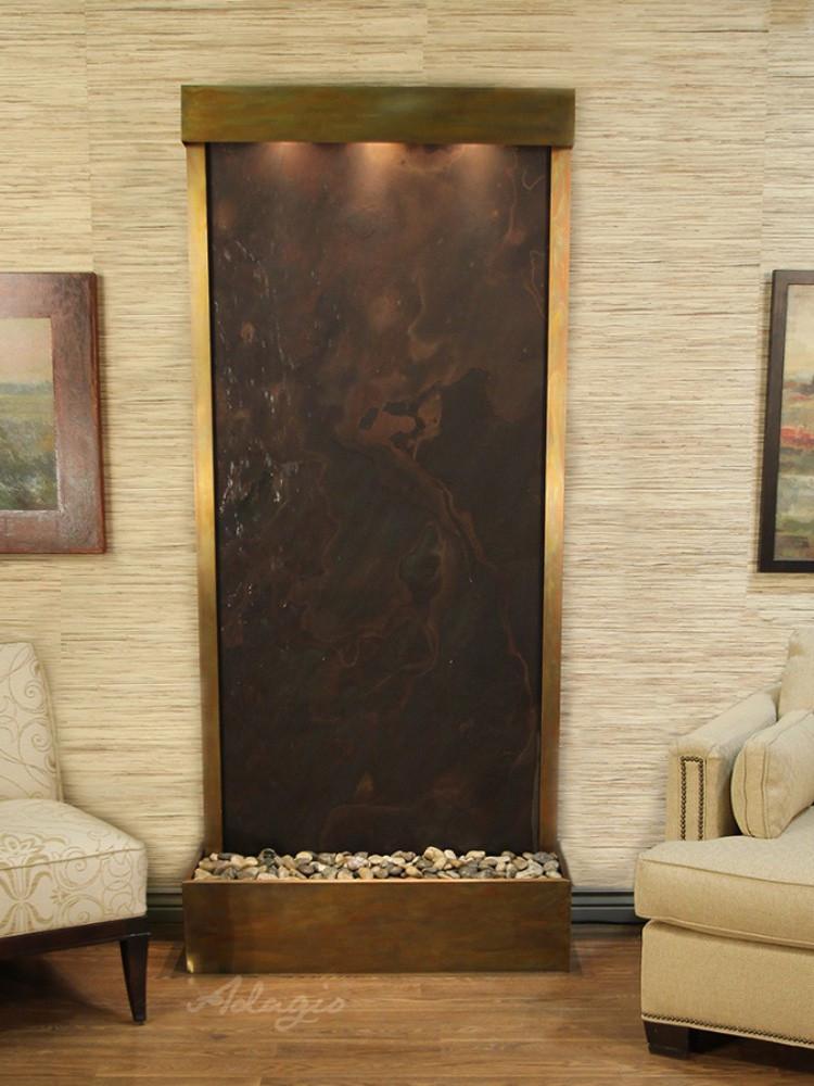 Tranquil River Floor Fountain - Rear Mounted