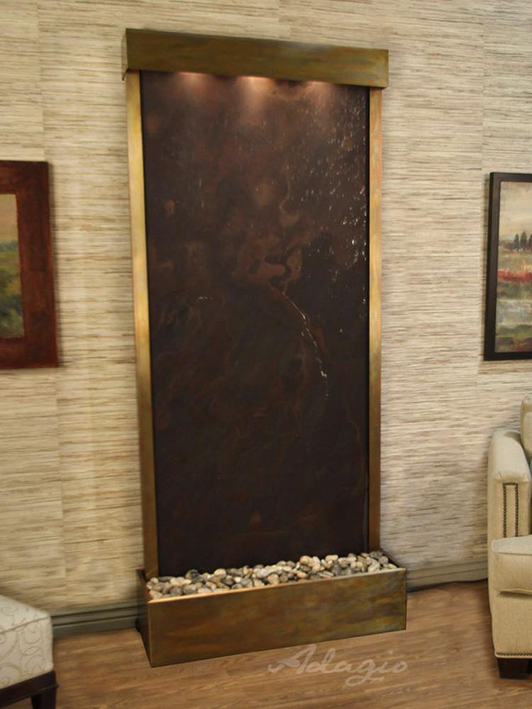 Tranquil River Floor Fountain - Rear Mounted